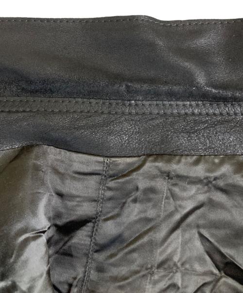 ESTNATION（エストネーション）ESTNATION (エストネーション) レザーコーチジャケット ブラック サイズ:Lの古着・服飾アイテム