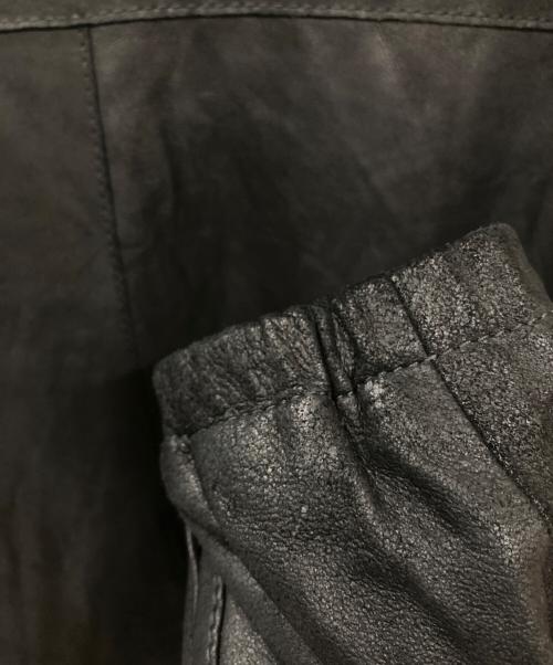 ESTNATION（エストネーション）ESTNATION (エストネーション) レザーコーチジャケット ブラック サイズ:Lの古着・服飾アイテム