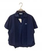 LACOSTEラコステ）の古着「インディゴ染スキッパーカノコポロシャツ」｜インディゴ