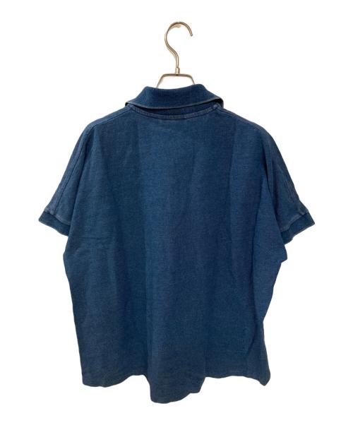 LACOSTE（ラコステ）LACOSTE (ラコステ) インディゴ染スキッパーカノコポロシャツ インディゴ サイズ:36の古着・服飾アイテム