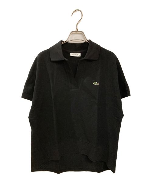 LACOSTE（ラコステ）LACOSTE (ラコステ) スキッパーカノコポロシャツ ブラック サイズ:36の古着・服飾アイテム