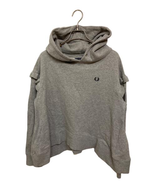 FRED PERRY（フレッドペリー）FRED PERRY (フレッドペリー) フリルデザインンパーカー グレー サイズ:Sの古着・服飾アイテム