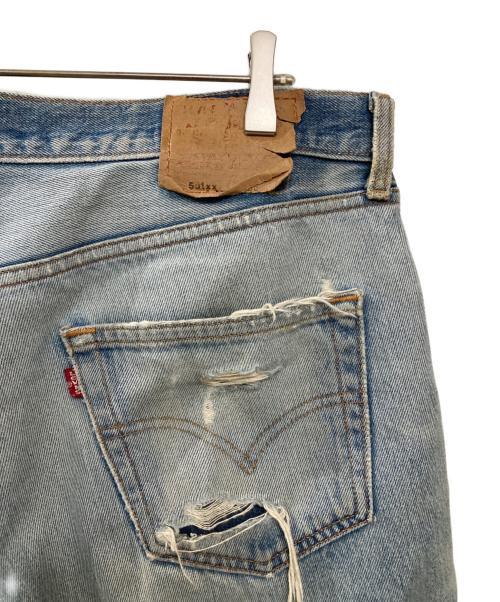 LEVI'S（リーバイス）LEVI'S (リーバイス) 90S リペア加工デニムハーフパンツ インディゴ サイズ:不明(実寸サイズをご確認ください)の古着・服飾アイテム