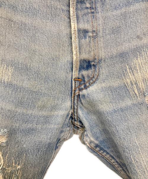 LEVI'S（リーバイス）LEVI'S (リーバイス) 90S リペア加工デニムハーフパンツ インディゴ サイズ:不明(実寸サイズをご確認ください)の古着・服飾アイテム