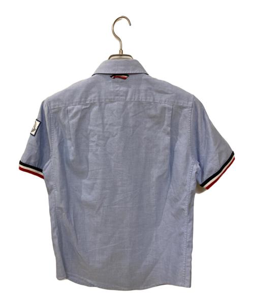 MONCLER GAMME BLEU（モンクレール ガム ブルー）MONCLER GAMME BLEU (モンクレール ガム ブルー) 半袖シャツ ブルーの古着・服飾アイテム