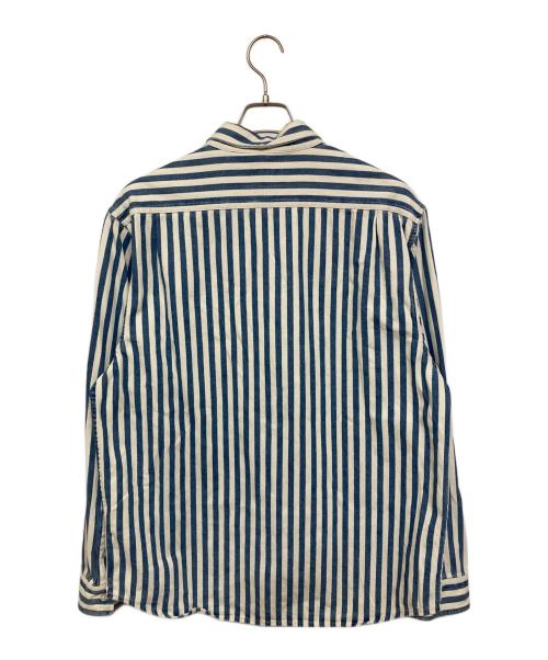 SUPREME（シュプリーム）Supreme (シュプリーム) stripe denim shirt blue ホワイト×ブルー サイズ:XLの古着・服飾アイテム