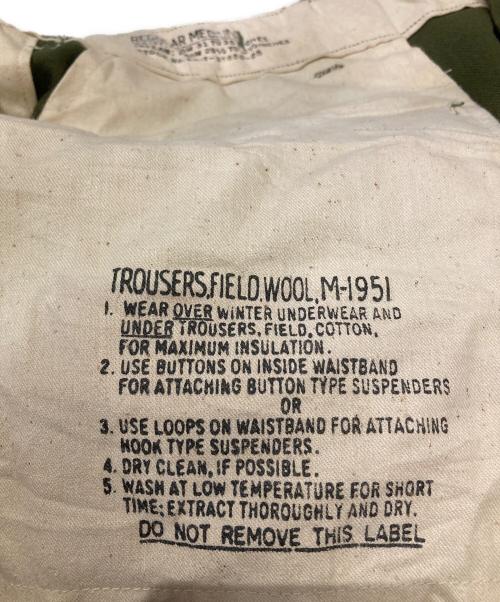 US ARMY（ユーエスアーミー）US ARMY (ユーエスアーミー) ヴィンテージM-51ウールトラウザーズ オリーブ サイズ:Mの古着・服飾アイテム