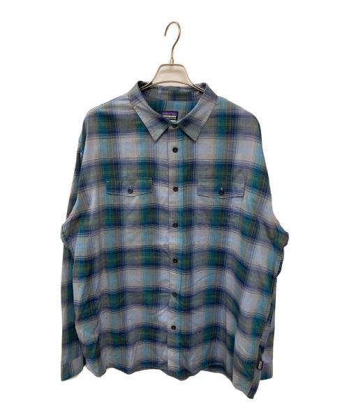 Patagonia（パタゴニア）Patagonia (パタゴニア) オンブレチェックシャツ グレー サイズ:XXLの古着・服飾アイテム