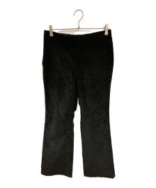 JOHN LAWRENCE SULLIVAN×CANNABIS（ジョン ローレンス サリバン×カンナビス）の古着「別注フレアコーデュロイパンツ」｜ブラック