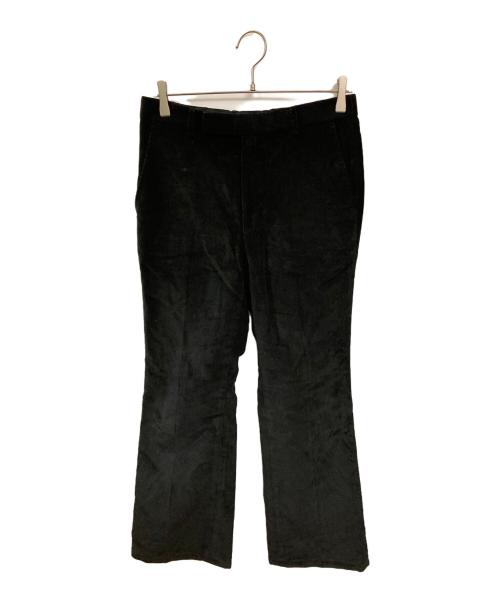 JOHN LAWRENCE SULLIVAN（ジョン ローレンス サリバン）JOHN LAWRENCE SULLIVAN (ジョン ローレンス サリバン) CANNABIS (カンナビス) 別注フレアコーデュロイパンツ ブラック サイズ:Sの古着・服飾アイテム