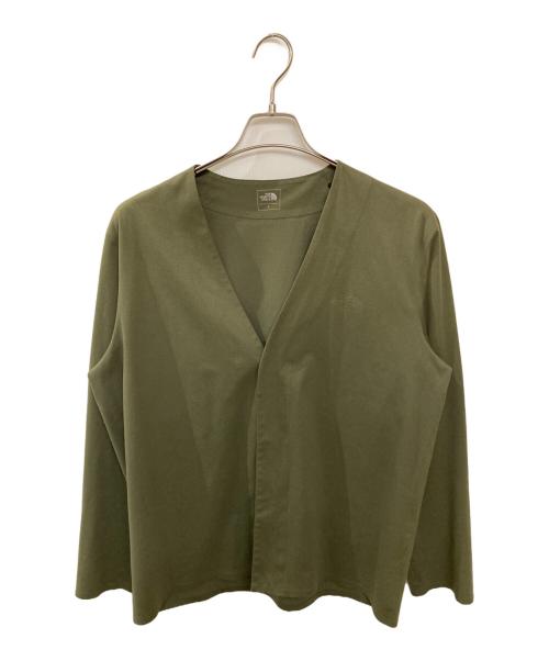 THE NORTH FACE（ザ ノース フェイス）THE NORTH FACE (ザ ノース フェイス) テックラウンジカーディガン オリーブ サイズ:Lの古着・服飾アイテム