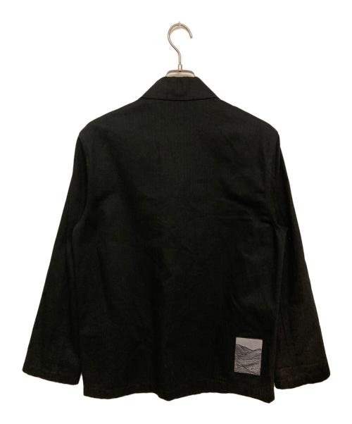 JIL SANDER+（ジルサンダープラス）JIL SANDER+ (ジルサンダープラス) オーバーサイズツイルシャツ ブラック サイズ:44の古着・服飾アイテム
