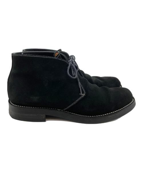 山陽山長（サンヨウヤマチョウ）山陽山長 (サンヨウヤマチョウ) スウェードチャッカブーツ ブラック サイズ:無しの古着・服飾アイテム