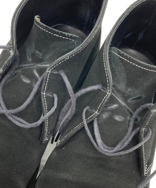 山陽山長（サンヨウヤマチョウ）山陽山長 (サンヨウヤマチョウ) スウェードチャッカブーツ ブラック サイズ:無しの古着・服飾アイテム