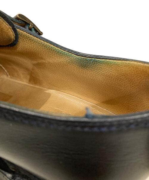 PARABOOT（パラブーツ）PARABOOT (パラブーツ) ダブルモンクレザーシューズ ネイビー サイズ:6の古着・服飾アイテム