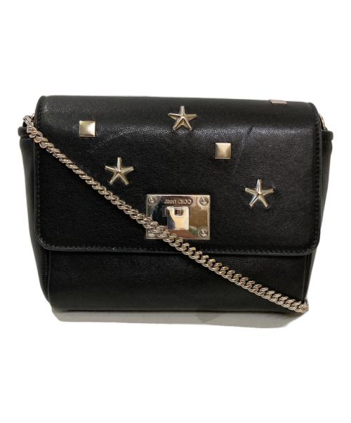 JIMMY CHOO（ジミーチュウ）JIMMY CHOO (ジミーチュウ) RUBY/スタッズショルダーバッグ ブラック サイズ:不明（実寸サイズをご確認ください）の古着・服飾アイテム