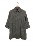 ORCIVALオーシバル）の古着「グレンプレイドステンカラーコート」｜グレー