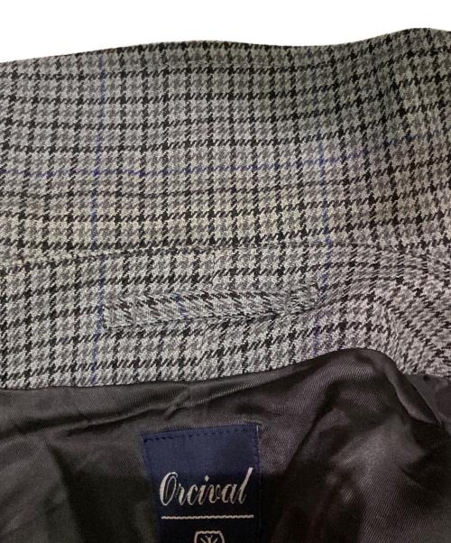 ORCIVAL（オーシバル）ORCIVAL (オーシバル) グレンプレイドステンカラーコート グレーの古着・服飾アイテム