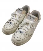 CHANELシャネル）の古着「レザースニーカー」｜ホワイト