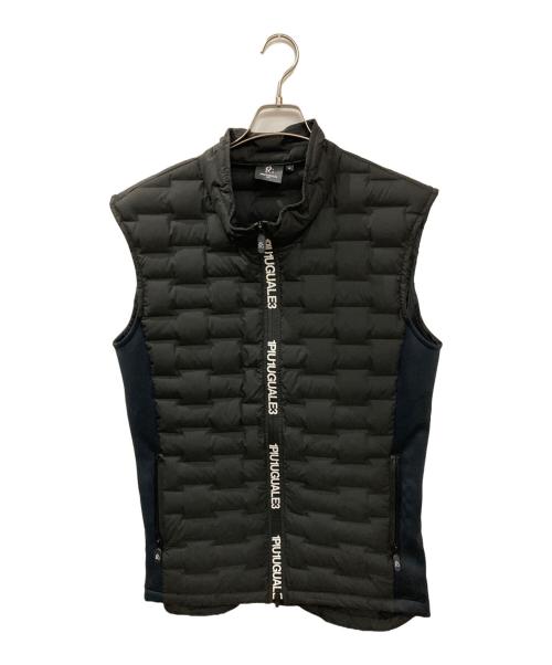 1piu1uguale3 GOLF（ウノ ピゥ ウノ ウグァーレ トレ ゴルフ）1piu1uguale3 GOLF (ウノ ピゥ ウノ ウグァーレ トレ ゴルフ) STAND DOWN VESTダウンベスト ブラック サイズ:7の古着・服飾アイテム