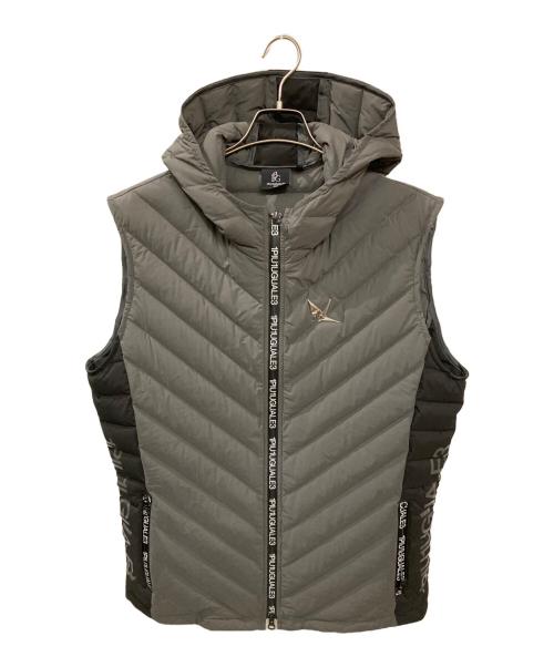 1piu1uguale3 GOLF（ウノ ピゥ ウノ ウグァーレ トレ ゴルフ）1piu1uguale3 golf (ウノ ピゥ ウノ ウグァーレ トレ ゴルフ) GOLF DOWN VEST グレー サイズ:6の古着・服飾アイテム