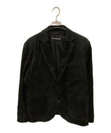 1piu1uguale3（ウノピュウノウグァーレトレ）の古着「シープレザーオールスエード2Bテーラードジャケット」｜ブラック