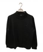1piu1uguale3ウノピュウノウグァーレトレ）の古着「MOCK NECK KNIT/ニット」｜ブラック
