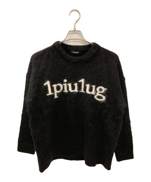 1piu1uguale3（ウノピュウノウグァーレトレ）1piu1uguale3 (ウノピュウノウグァーレトレ) BIG CREW ブラック サイズ:3の古着・服飾アイテム