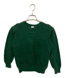 Healthknit（ヘルスニット）の古着「ヴィンテージラグランスウェット」｜グリーン