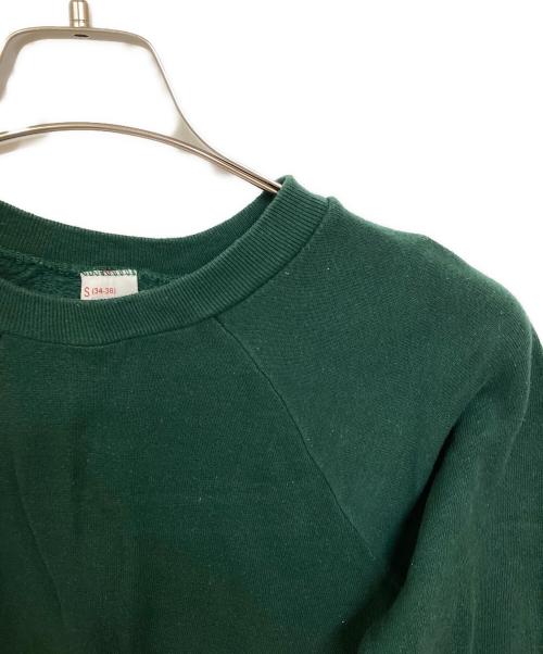 Healthknit（ヘルスニット）Healthknit (ヘルスニット) ヴィンテージラグランスウェット グリーン サイズ:sの古着・服飾アイテム