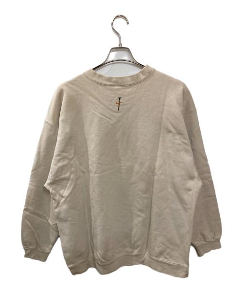 NIKE（ナイキ）NIKE (ナイキ) プリントスウェット ベージュ サイズ:Lの古着・服飾アイテム