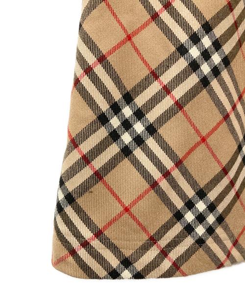 Burberry's BLUE LABEL（バーバリーズ ブルーレーベル）Burberry's BLUE LABEL (バーバリーズ ブルーレーベル) ノヴァチェックウールノースリーブワンピース ブラウン サイズ:38の古着・服飾アイテム