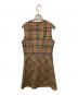 Burberry's BLUE LABEL (バーバリーズ ブルーレーベル) ノヴァチェックウールノースリーブワンピース ブラウン サイズ:38：8000円