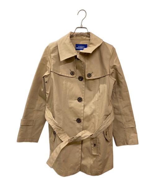 BURBERRY BLUE LABEL（バーバリーロンドンブルーレーベル）BURBERRY BLUE LABEL (バーバリーロンドンブルーレーベル) ゴム引きステンカラーコート ベージュ サイズ:38の古着・服飾アイテム