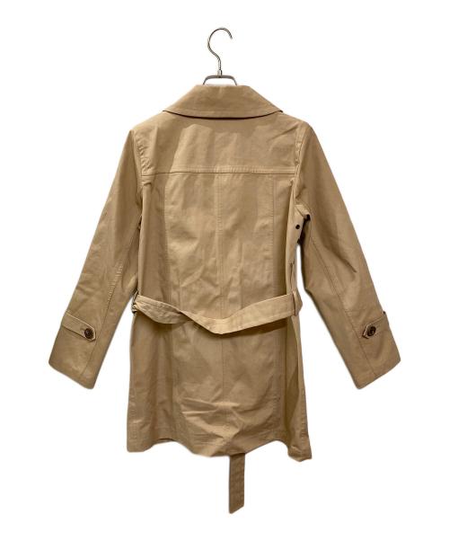 BURBERRY BLUE LABEL（バーバリーロンドンブルーレーベル）BURBERRY BLUE LABEL (バーバリーロンドンブルーレーベル) ゴム引きステンカラーコート ベージュ サイズ:38の古着・服飾アイテム