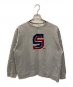 stussyステューシー）の古着「00S Sロゴスウェット」｜グレー