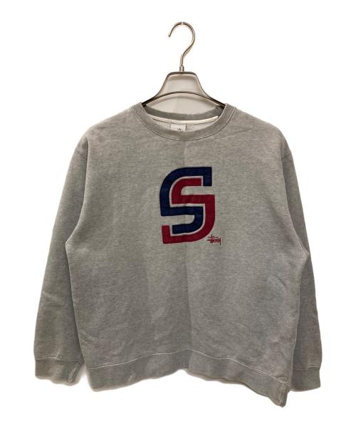 stussy（ステューシー）stussy (ステューシー) 00S Sロゴスウェット グレー サイズ:Mの古着・服飾アイテム