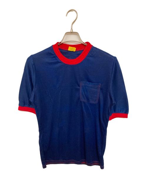 古着（フルギ）古着 (フルギ) ヴィンテーシカラーリブポケットTee ネイビー サイズ:Mの古着・服飾アイテム