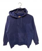 Healthknitヘルスニット）の古着「ヴィンテージ裏サーマルパーカー」｜ナス紺