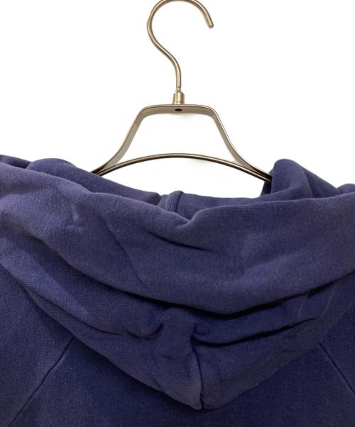 Healthknit（ヘルスニット）Healthknit (ヘルスニット) ヴィンテージ裏サーマルパーカー ナス紺 サイズ:Mの古着・服飾アイテム