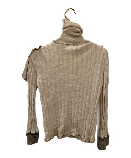 Chloe（クロエ）Chloe (クロエ) ポケットデザインタートルネックニット ベージュ サイズ:XSの古着・服飾アイテム