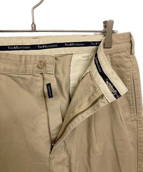 POLO RALPH LAUREN（ポロ・ラルフローレン）POLO RALPH LAUREN (ポロ・ラルフローレン) 古着タックチノパン ベージュ サイズ:W35×L34の古着・服飾アイテム