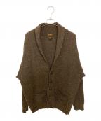 Eddie Bauerエディーバウアー）の古着「90's エルボーパッチショールカラーカーディガン」｜ブラウン