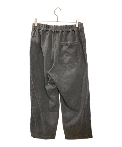 nestrobe confect（ネストローブ コンフェクト）nestrobe confect (ネストローブ コンフェクト) コットンリネン ギャバジン ピグメントバイオ ミリタリートラウザーズ グレー サイズ:3の古着・服飾アイテム