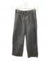 nestrobe confect（ネストローブ コンフェクト）の古着「コットンリネン ギャバジン ピグメントバイオ ミリタリートラウザーズ」｜グレー