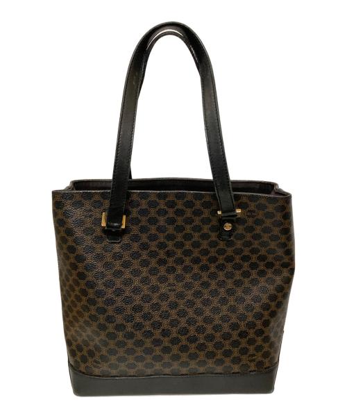 CELINE（セリーヌ）CELINE (セリーヌ) マカダムオールドハンドバック ブラックの古着・服飾アイテム