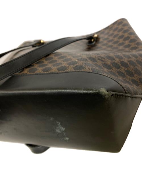 CELINE（セリーヌ）CELINE (セリーヌ) マカダムオールドハンドバック ブラックの古着・服飾アイテム