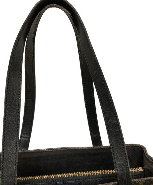 CELINE（セリーヌ）CELINE (セリーヌ) マカダムオールドハンドバック ブラックの古着・服飾アイテム