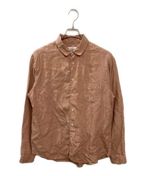 nestrobe confect（ネストローブ コンフェクト）nestrobe confect (ネストローブ コンフェクト) リネンシャツ ピンク サイズ:4の古着・服飾アイテム