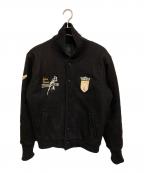 adidasアディダス）の古着「00S ADIDASSLERウールスタジャン」｜ブラック
